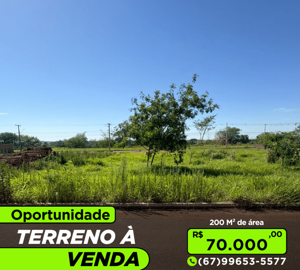 Terreno à venda em Caarapó