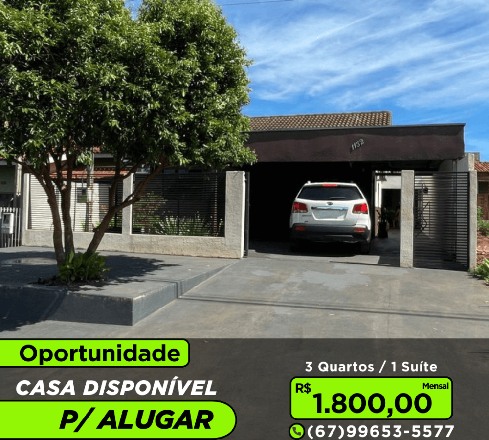 Casa para alugar em Caarapó