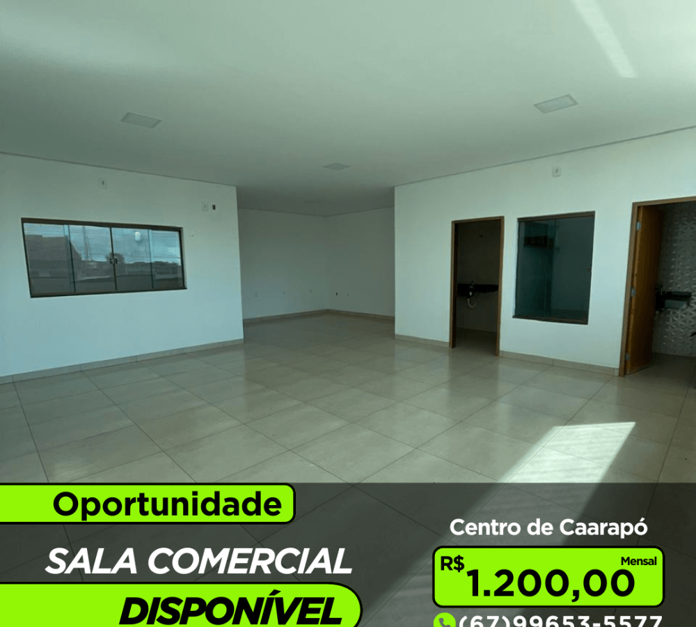 Sala comercial para alugar em Caarapó