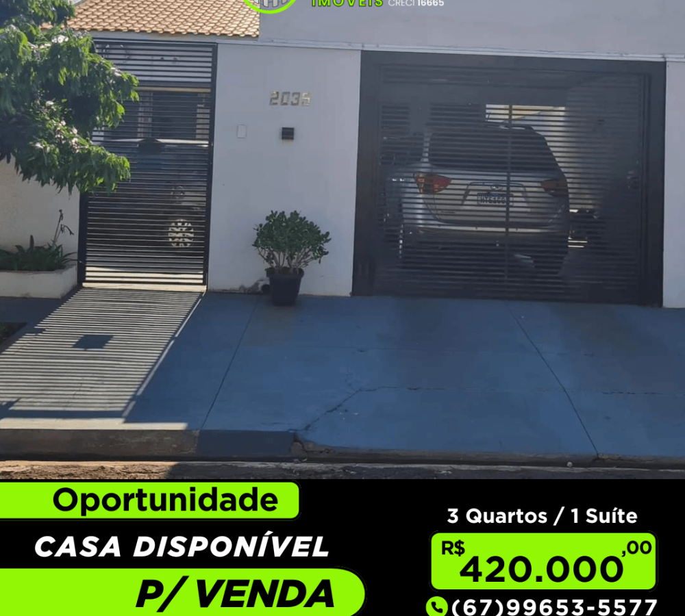 Casa à venda em Caarapó