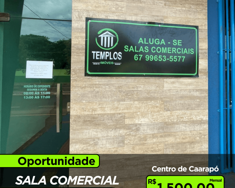 Sala comercial para alugar em Caarapó