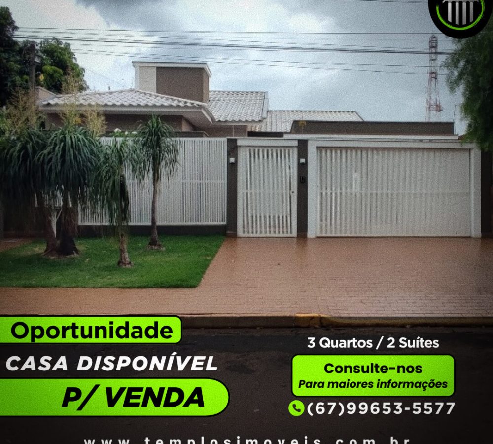 Excelente Casa à Venda em Caarapó