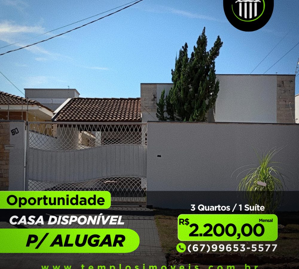 Casa para alugar em Caarapó