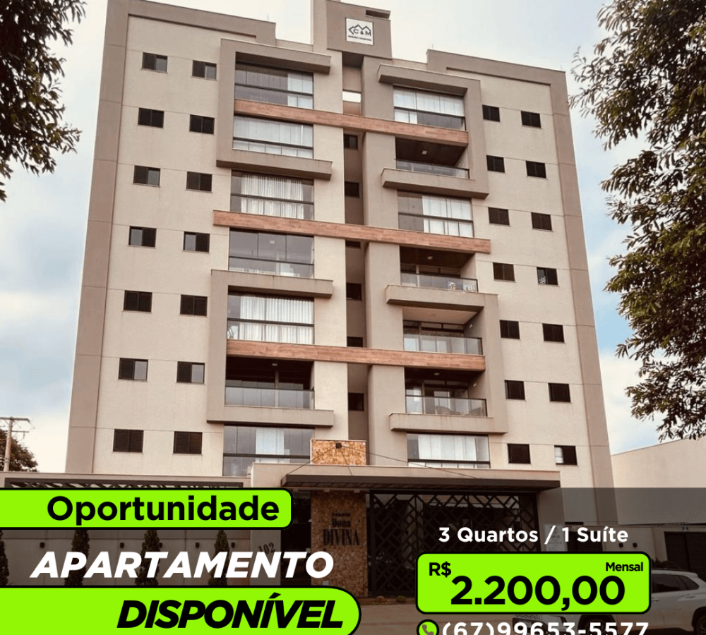 Apartamento para alugar em Caarapó