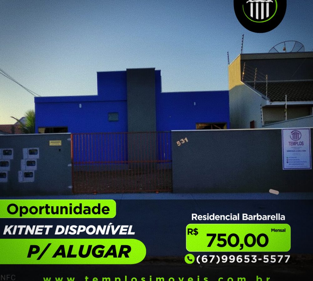 KITNET PARA ALUGUEL EM CAARAPÓ